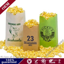 Food Grade Popcorn Packaging Biodegradable Paper Custom Print Popcorn Bags Small Paper Bags